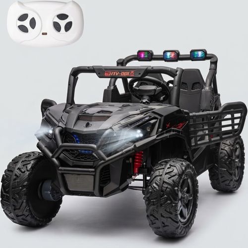 LUIBAS 24V Off-Road 2-Seat Ride-On UTV, Black
